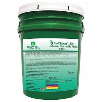 RENEWABLE LUBRICANTS Dielectric Hydraulic Oil ISO 22 5 Gal, 5JGG2