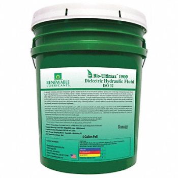RENEWABLE LUBRICANTS Dielectric Hydraulic Oil ISO 32 5 Gal, 5JGG3