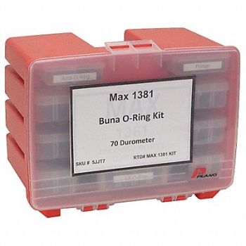 GRAINGER APPROVED O-Ring Asst MaxKit Buna 70A 1415Pc, 5JJT7