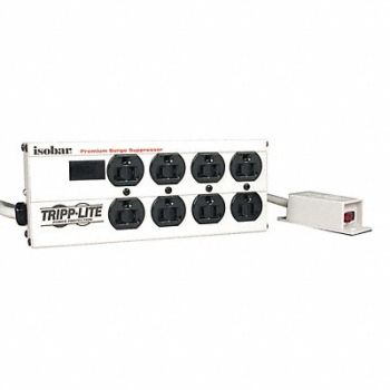 TRIPP LITE Surge Protector Strip 8 Outlet Gray, 5JK05