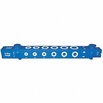 GRAINGER APPROVED O-Ring Sizing Gauge Plastic Blue, 5JKC0