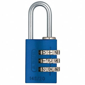 ABUS Combination Padlock 1 1/8in Rectgle Blue, 5JKT1