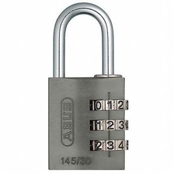 ABUS Combination Padlock 1 3/8in Rectgle Blck, 5JKT4