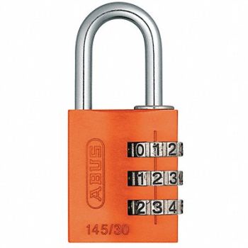 ABUS Combination Padlock 1 3/8in Rectgle Orge, 5JKT6