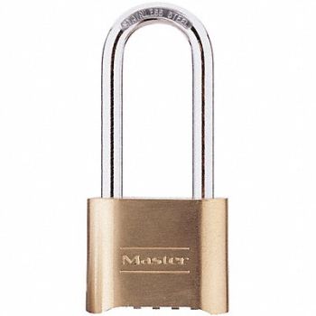 MASTER LOCK Combination Padlock 1 1/2 in Rectangle, 5JKW8