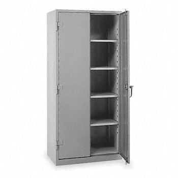 LYON Storage Cabinet 82 x36 x21 DvGry 4Shlv, 5JL39