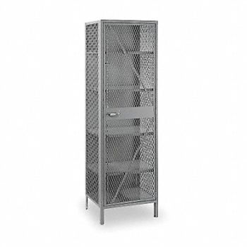 LYON Storage Cabinet 78 x24 x21 DvGry 4Shlv, 5JL54