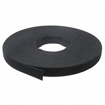 VELCRO BRAND Hook-and-Loop Cable Tie Roll 75 ft Black, 5JLE3