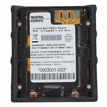 INDUSTRIAL SCIENTIFIC Replacement Battery Li-ion, 5JNN0