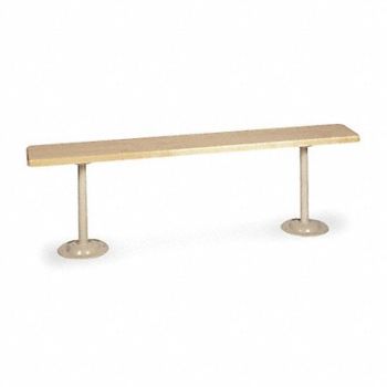 LYON Locker Room Bench 5ft Wide Putty, 5JT97