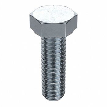 GRAINGER APPROVED HHCS 5/16-18x1-1/4 Steel Gr 2 ZP PK100, 5JTT9