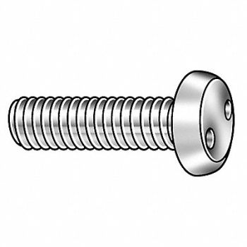 TAMPER-PRUF SCREW TRS 1/4 -20 Plain 4 L 10PK, 5JU87
