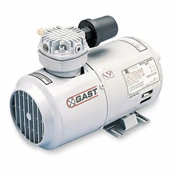 GAST Piston Air Comp/Vacuum Pump 0.166 hp, 5KA91