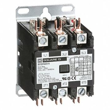 SQUARE D H2655 Dfinit Prpose Contactr 24VAC 40A 3P Open, 5KAL9