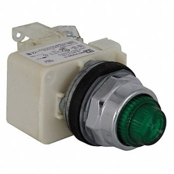 SCHNEIDER ELECTRIC H4513 Push to Test Pilot Light Green LED, 5KAT5