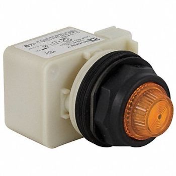 SCHNEIDER ELECTRIC Pilot Light Complete Amber LED, 5KAU7