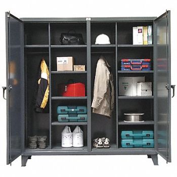 STRONG HOLD Strg Cab 78 x72 x24 DrkGry 10Shlv, 5KAZ3