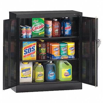 TENNSCO Storage Cabinet 42 x36 x24 Black 2Shlv, 5KCC7