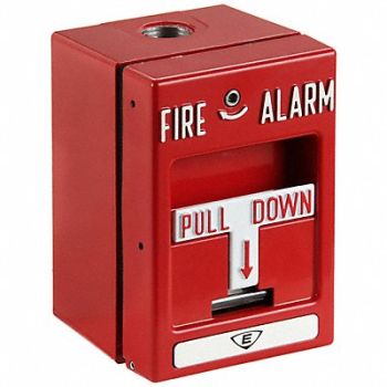 EDWARDS SIGNALING weatherproof pull station dbl action hex, 5KDF3