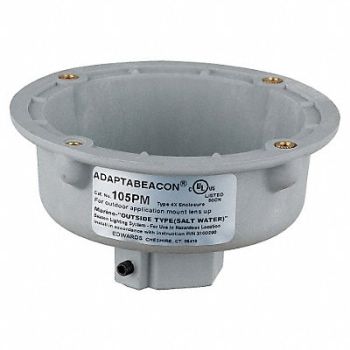 EDWARDS SIGNALING Pipe mount for 105 series, 5KDG6