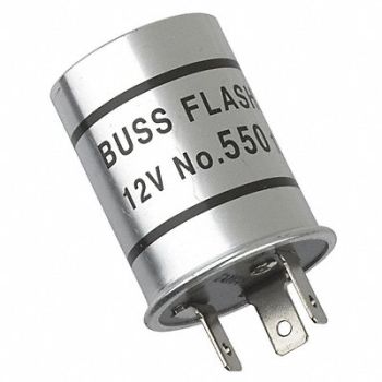 BUSSMANN Automotive Flasher 12V Silver, 5KDK1