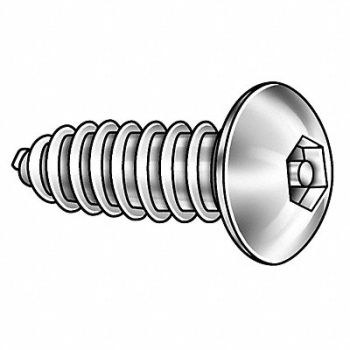 TAMPER-PRUF SCREW Scrw Sz #14 5/32 Blk Oxide 1 L PK25, 5KU65