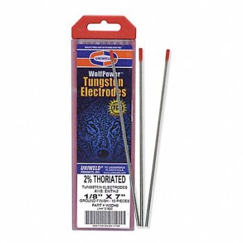 UNIWELD 10pc Red Tungsten Electrode PK10, 5KH53