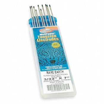 UNIWELD Lt Blue Tungsten Electrode PK10, 5KH58