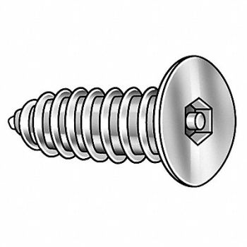 TAMPER-PRUF SCREW Scrw Sz #14 5/32 18-8SS 1.25 L PK25, 5KY41