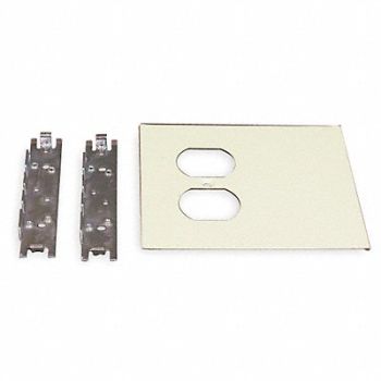 LEGRAND Cover Plate Steel Plates, 5KY83