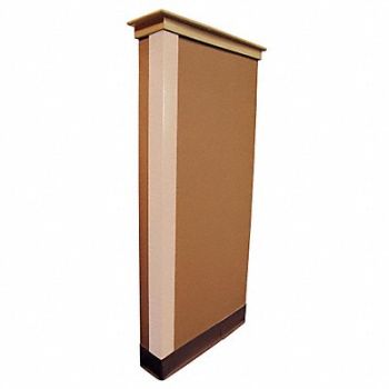 GRAINGER APPROVED G3653 Corner Guard Almond 4x48 Adhesive, 5KZN7