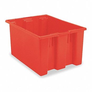 AKRO-MILS F8961 Stack and Nest Ctr Red Solid Polymer, 5LA17