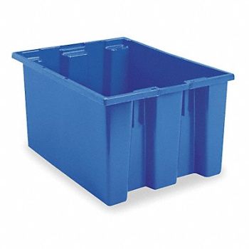 AKRO-MILS F8961 Stack and Nest Ctr Blue Solid Polymer, 5LA18