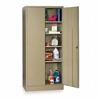 GRAINGER APPROVED Storage Cabinet 78 x36 x24 Tan 4Shlv, 1UFE3