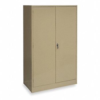 GRAINGER APPROVED Storage Cabinet 78 x48 x24 Tan 4Shlv, 1UFE7