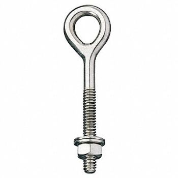 GRAINGER APPROVED Routing Eye Bolt Shank D 3/8 in, 5LAE7