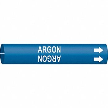 BRADY Pipe Marker Argon 2 in H 2 in W, 5LDY2