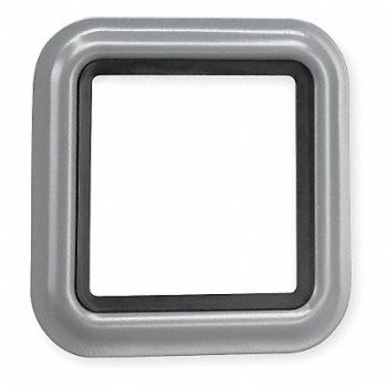 FEDERAL SIGNAL Gasketed Trim Ring Gray, 5LE17