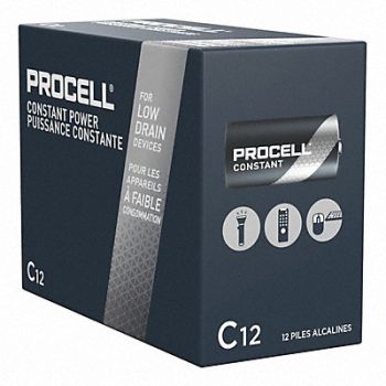 DURACELL PROCELL Battery Alkaline C Everyday PK12, 5LE22