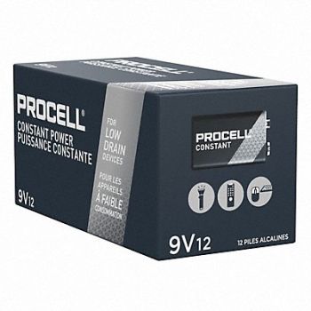 DURACELL PROCELL Battery Alkaline 9V Everyday PK12, 5LE24