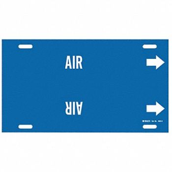 BRADY Pipe Marker Air 10 in H 32 in W, 5LEH0