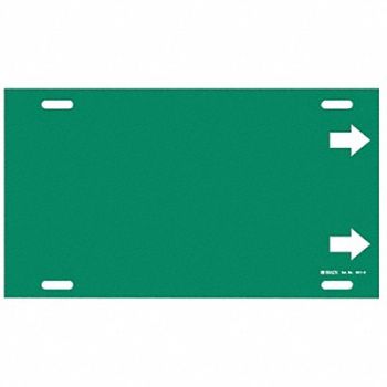 BRADY Pipe Marker 10 in H 32 in W, 5LEK1