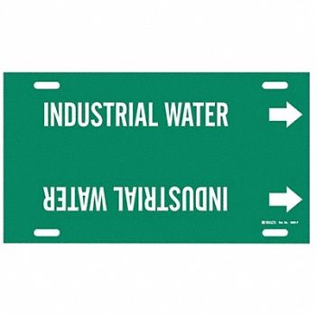 BRADY Pipe Markr Industrial Water 8in H 16in W, 5LFC7