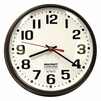 ABILITY ONE Wall Clock Analog Electric, 5LG29