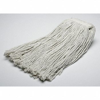 ABILITY ONE Wet Mop White Cotton, 5LG54