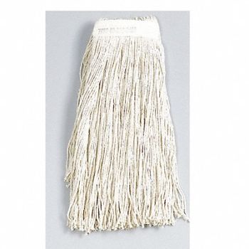 ABILITY ONE Wet Mop White Cotton, 5LG56