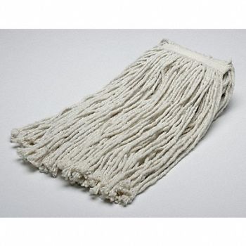 ABILITY ONE Wet Mop White Cotton, 5LG57