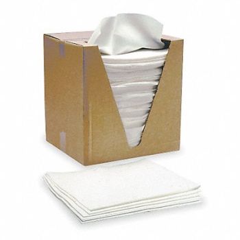 ABILITY ONE Dry Wipe 12-1/2 x 14-1/4 White, 5LG71