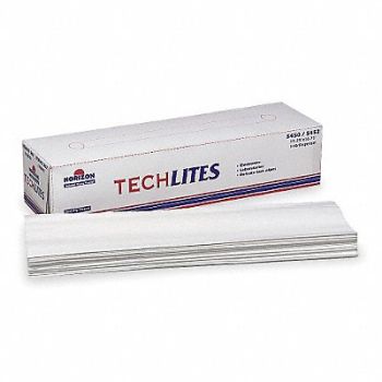 ABILITY ONE Dry Wipe 16-1/2 x 15 1/4 White PK18, 5LG72