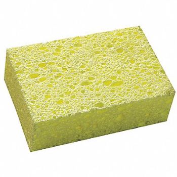 ABILITY ONE Sponge 5 3/4 in L Yellow PK60, 5LG73